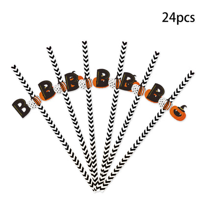 Fashion Simple Halloween Party Decoration Straw